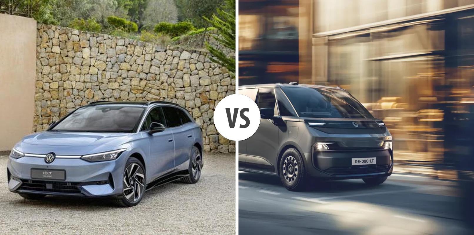 VW ID.7 Touring vs Renault Trafic Bus confronto - differenze, prezzi e ...